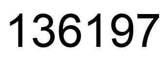 Número 136197 imagen negro