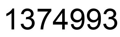 Número 1374993 imagen negro