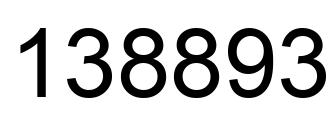Número 138893 imagen negro