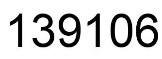 Number 139106 black image