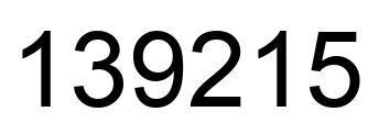 Número 139215 imagen negro