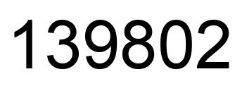 Número 139802 imagen negro