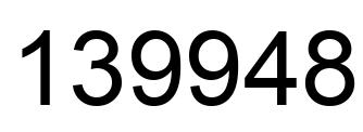 Número 139948 imagen negro