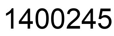 Número 1400245 imagen negro