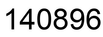 Number 140896 black image