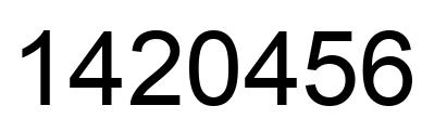 Número 1420456 imagen negro