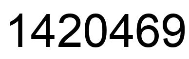 Número 1420469 imagen negro
