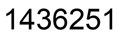 Número 1436251 imagen negro