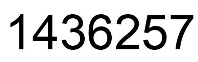 Número 1436257 imagen negro