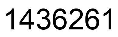 Número 1436261 imagen negro