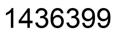 Número 1436399 imagen negro