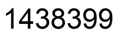 Número 1438399 imagen negro