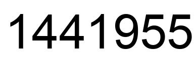 Número 1441955 imagen negro
