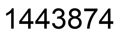 Number 1443874 black image