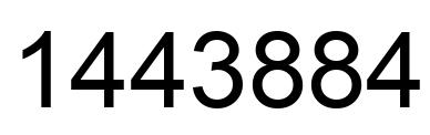 Number 1443884 black image