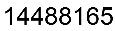 Número 14488165 imagen negro