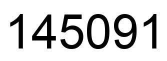 Número 145091 imagen negro