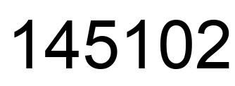 Número 145102 imagen negro