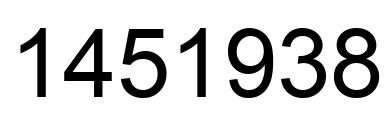 Número 1451938 imagen negro