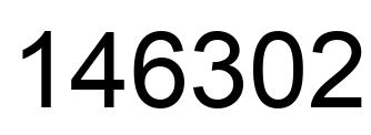 Número 146302 imagen negro