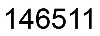 Número 146511 imagen negro