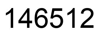 Número 146512 imagen negro