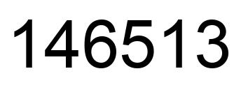 Número 146513 imagen negro