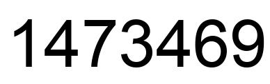 Number 1473469 black image