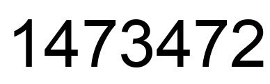 Number 1473472 black image