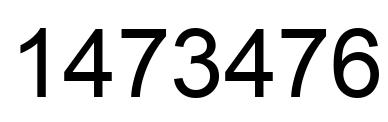 Número 1473476 imagen negro