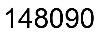 Número 148090 imagen negro