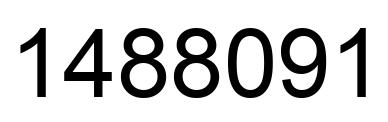 Number 1488091 black image