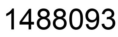 Number 1488093 black image