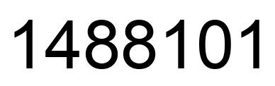 Number 1488101 black image