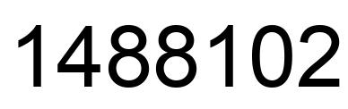 Number 1488102 black image