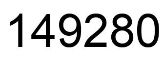 Número 149280 imagen negro