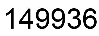 Número 149936 imagen negro