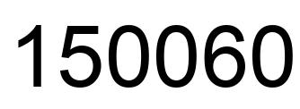 Número 150060 imagen negro