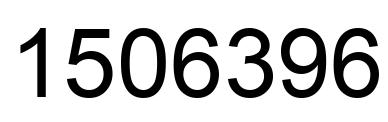 Number 1506396 black image