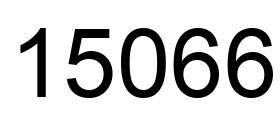 Número 15066 imagen negro