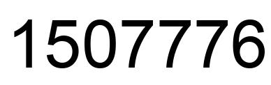 Number 1507776 black image
