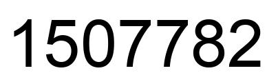 Number 1507782 black image