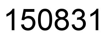 Número 150831 imagen negro
