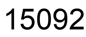 Number 15092 black image