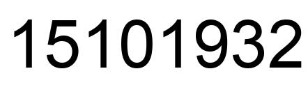 Número 15101932 imagen negro