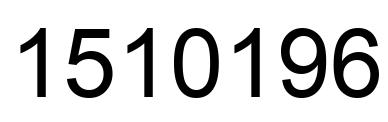 Número 1510196 imagen negro