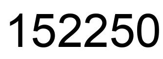 Número 152250 imagen negro
