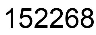 Número 152268 imagen negro