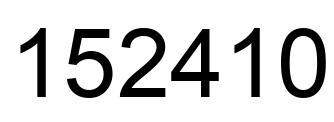 Número 152410 imagen negro