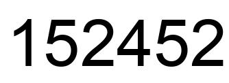 Número 152452 imagen negro